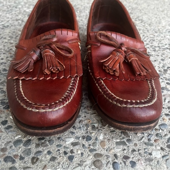 Cole Haan Country Kiltie Tassel Loafers Leather Shoes Men 10M Brown Dress - Picture 4 of 11